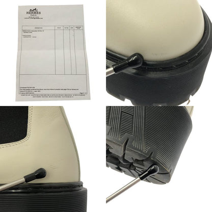 Hermes Hallow Side Gore Boots 38 White