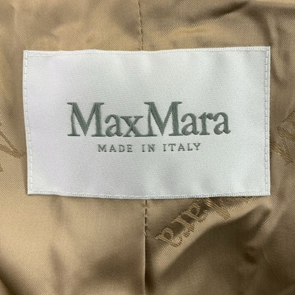 Max Mara Camel Wool Double Long Chesterfield Coat 38 Brown