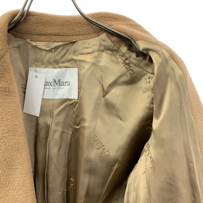 Max Mara Camel Wool Double Long Chesterfield Coat 38 Brown