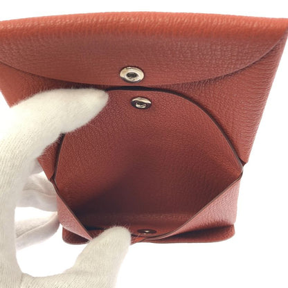Hermes Calvi Duo Veau Epsom Coin Case Wallet Brick