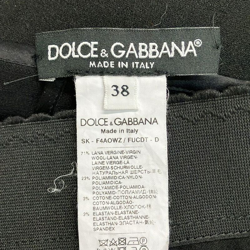 Dolce & Gabbana Long Skirt 38 S Black Bijoux