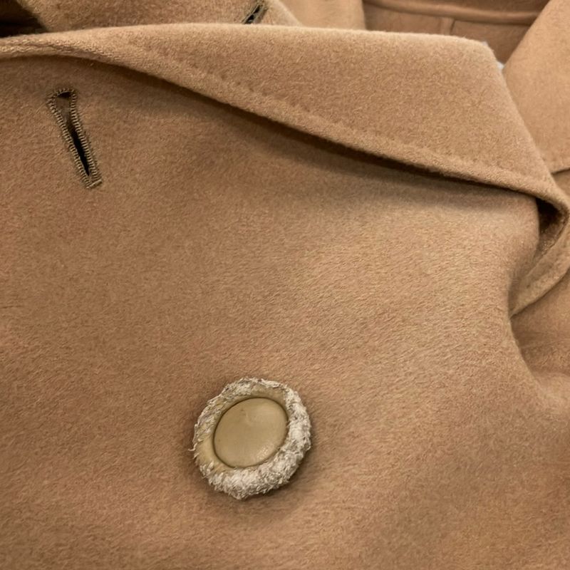 Dior Coat 9 M Light Brown Long Sleeve Shoulder Pad Autumn Winter