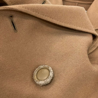 Dior Coat 9 M Light Brown Long Sleeve Shoulder Pad Autumn Winter