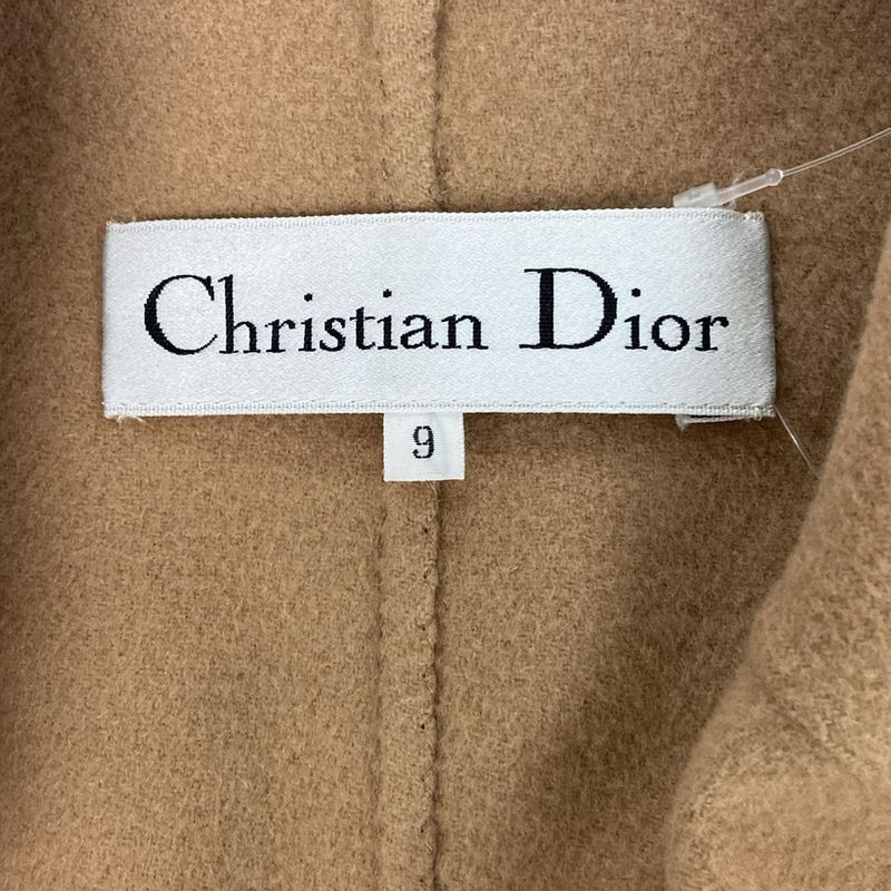 Dior Coat 9 M Light Brown Long Sleeve Shoulder Pad Autumn Winter