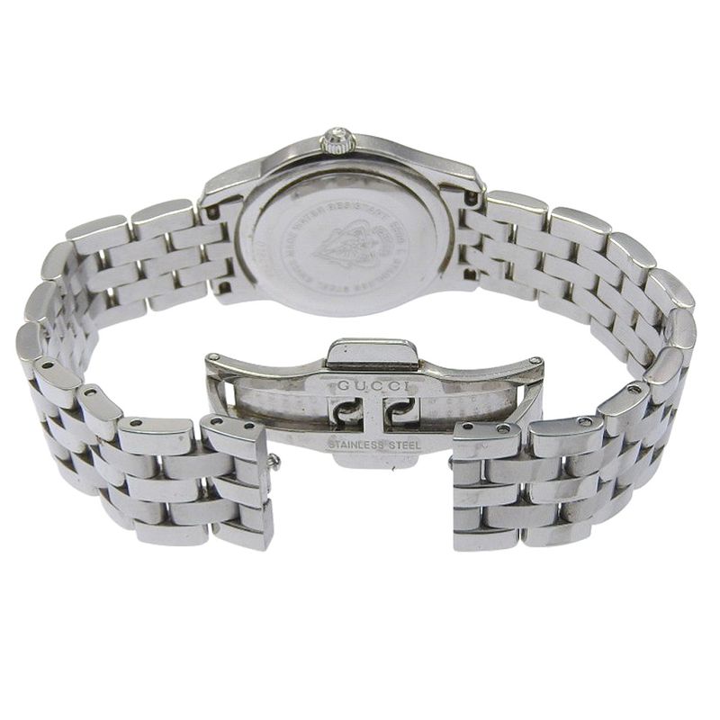 Gucci Stainless Steel Quartz Analog Display Silver Dial Watch