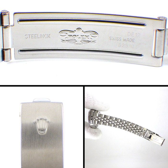 Rolex Watch Datejust Number Date White Dial Roman Index Full Ted Bezel Jubilee