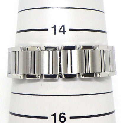 Cartier Watch Tank Francaise SM Square Blue Shell Dial Roman Index SS Quartz