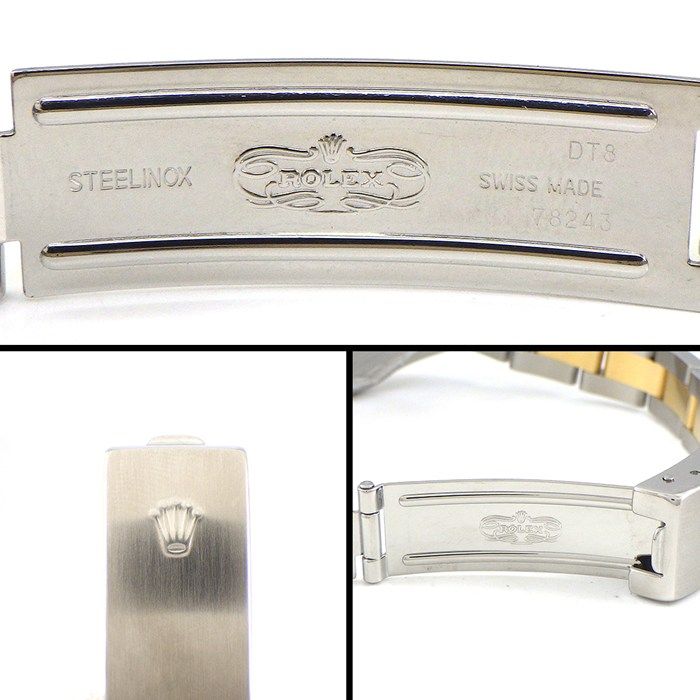 Rolex Watch Oyster Perpetual Luminous Index Hands Silver Dial 18k Yellow Gold