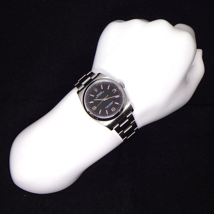 Rolex Watch Oyster Perpetual Black Dial Roulett SS Automatic Winding
