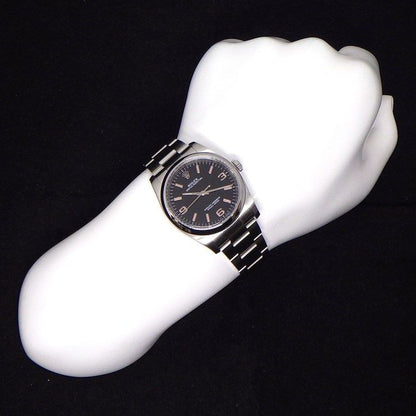 Rolex Watch Oyster Perpetual Black Dial Roulett SS Automatic Winding