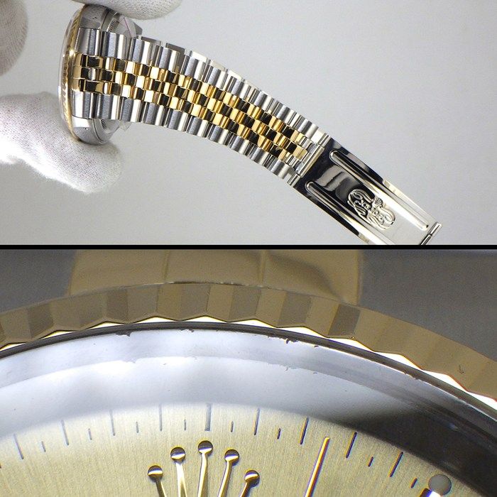 Rolex Watch Datejust No Date Luminous Hand Sunray Chien Pankara Dial Full Ted