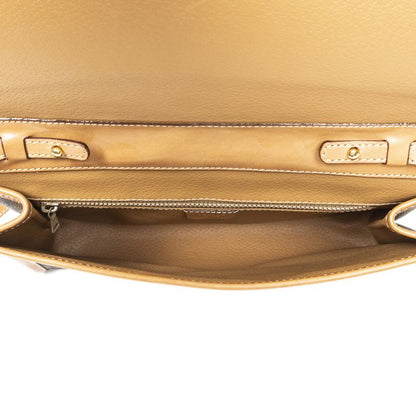 Celine Vintage Flap Crossbody Brown Macadam Canvas