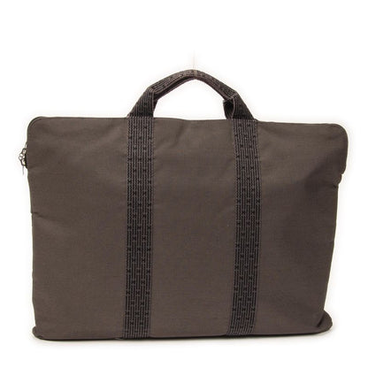 Hermes Line Briefcase Attache Gray Toile Ash