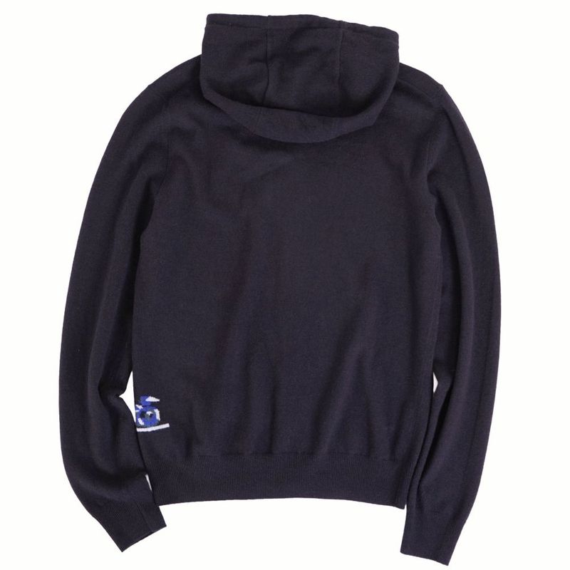 Hermes Hoodie Knit Zip Up Wool