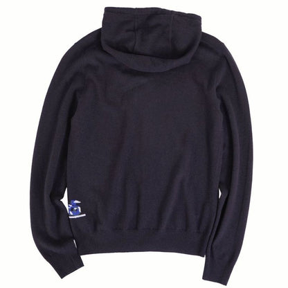 Hermes Hoodie Knit Zip Up Wool