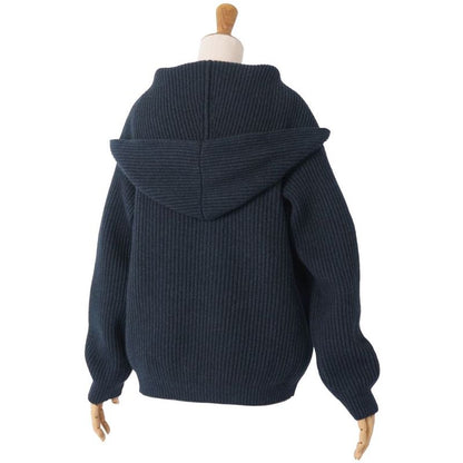 Hermes Knit Hooded Sweater Long Sleeve