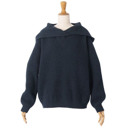 Hermes Knit Hooded Sweater Long Sleeve
