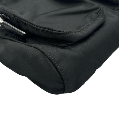Prada Triangle Logo Waist Bag Nylon Black — view 7