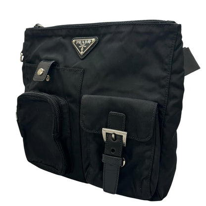 Prada Triangle Logo Waist Bag Nylon Black — view 2