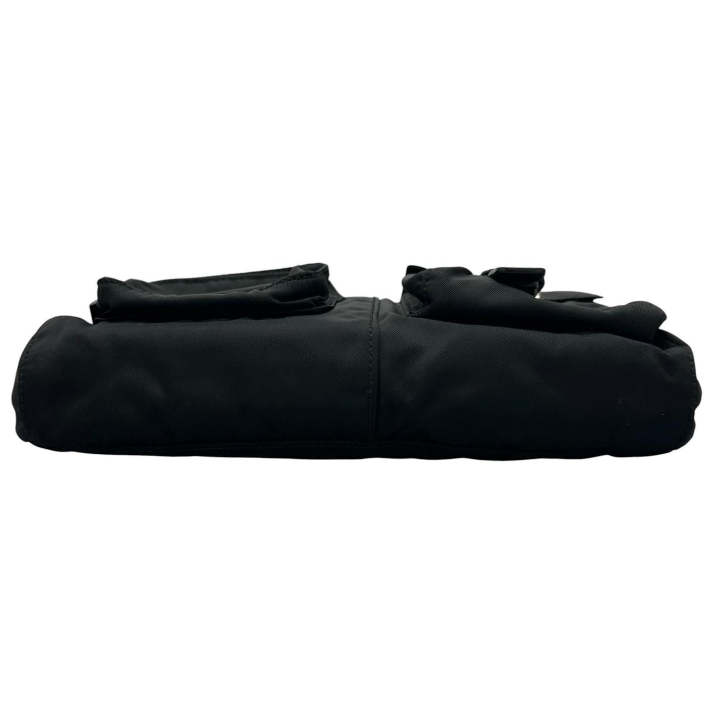 Prada Triangle Logo Waist Bag Nylon Black — view 4
