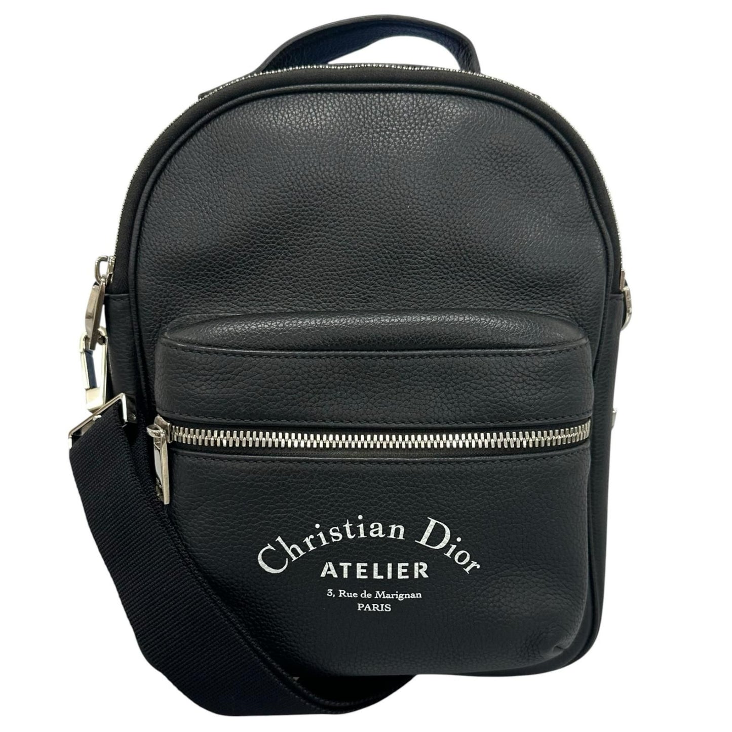 Dior Atelier Shoulder Bag Leather Black
