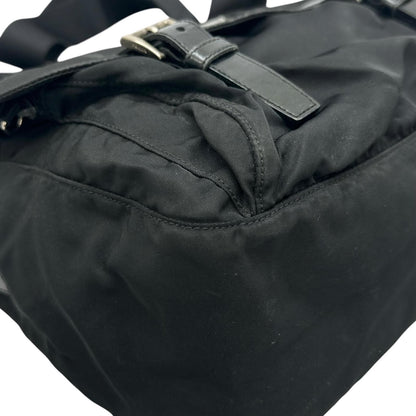Prada Triangle Logo Shoulder Bag Nylon Black — view 7