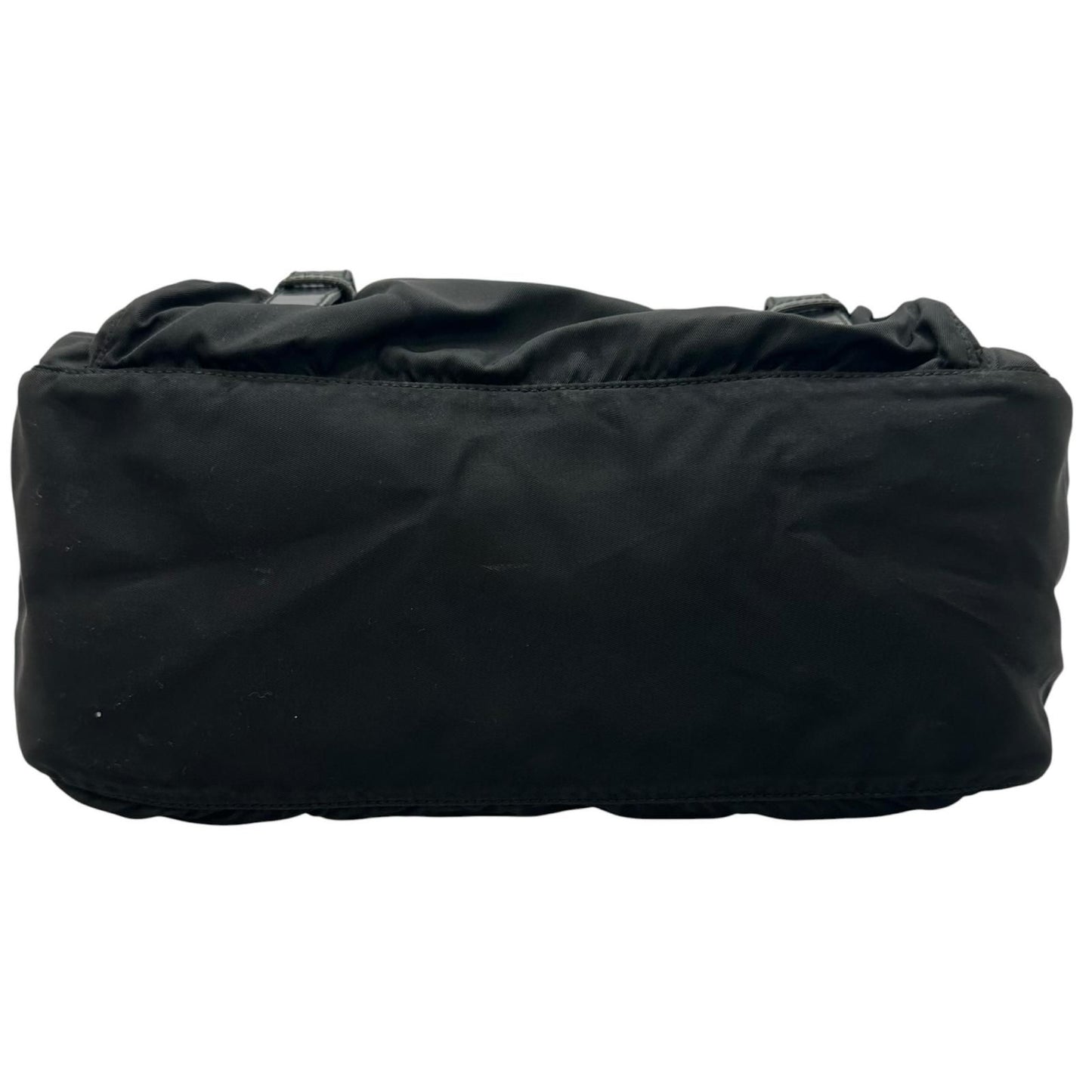 Prada Triangle Logo Shoulder Bag Nylon Black — view 4