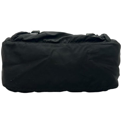 Prada Triangle Logo Shoulder Bag Nylon Black — view 4