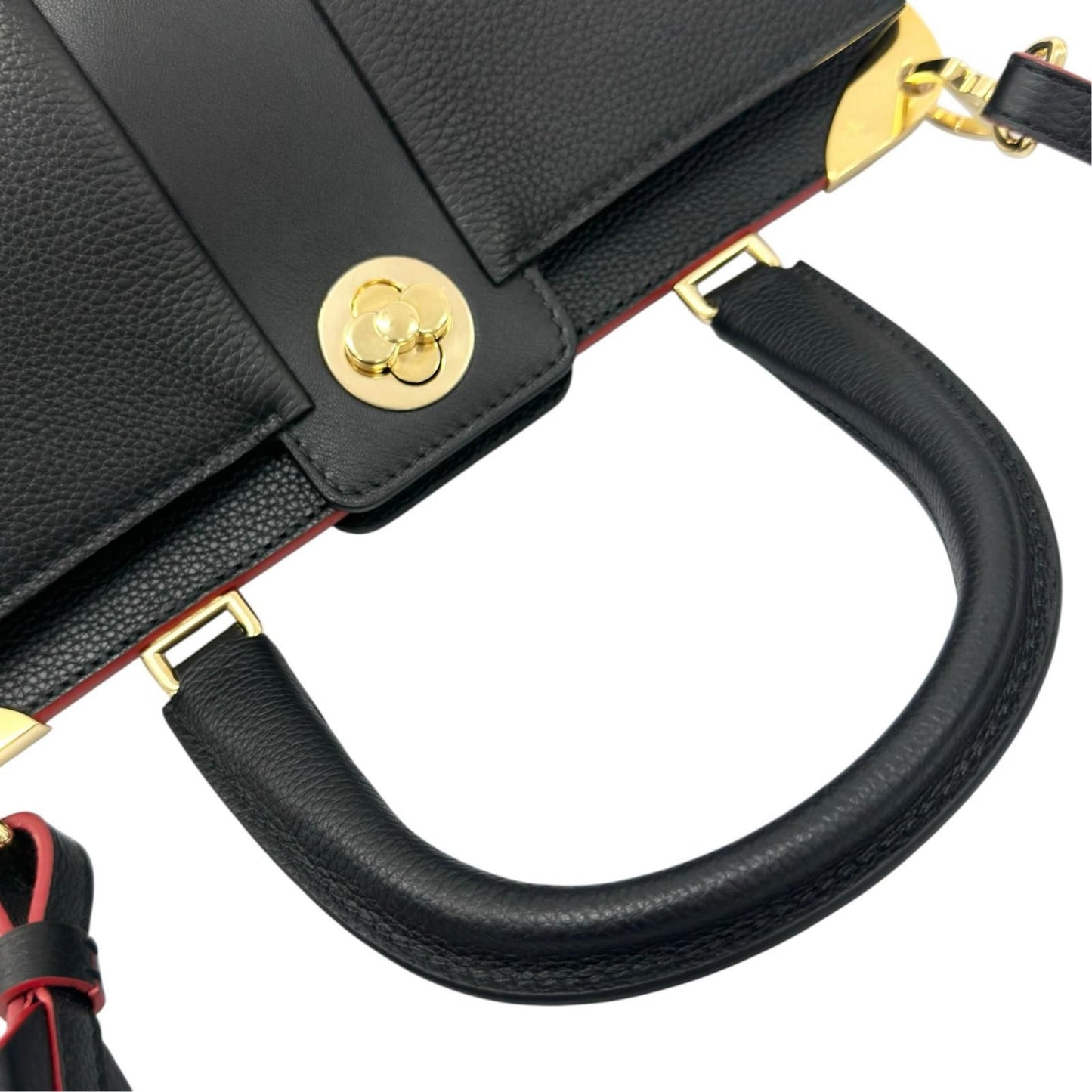 Louis Vuitton Astrid Handbag Leather Black 2-Way — view 6