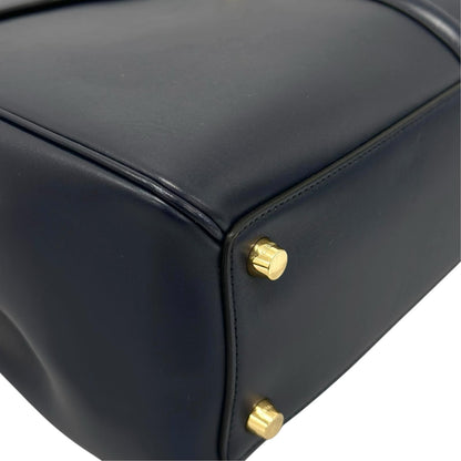 Celine Classic 16 Handbag Leather Blue 2-Way — view 7