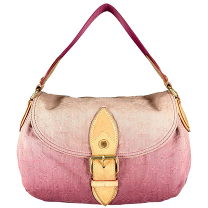 Louis Vuitton Sunray Handbag Monogram Denim Pink