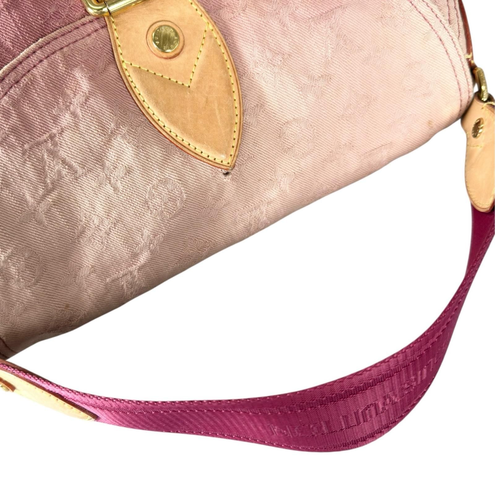 Louis Vuitton Sunray Handbag Monogram Denim Pink — view 6