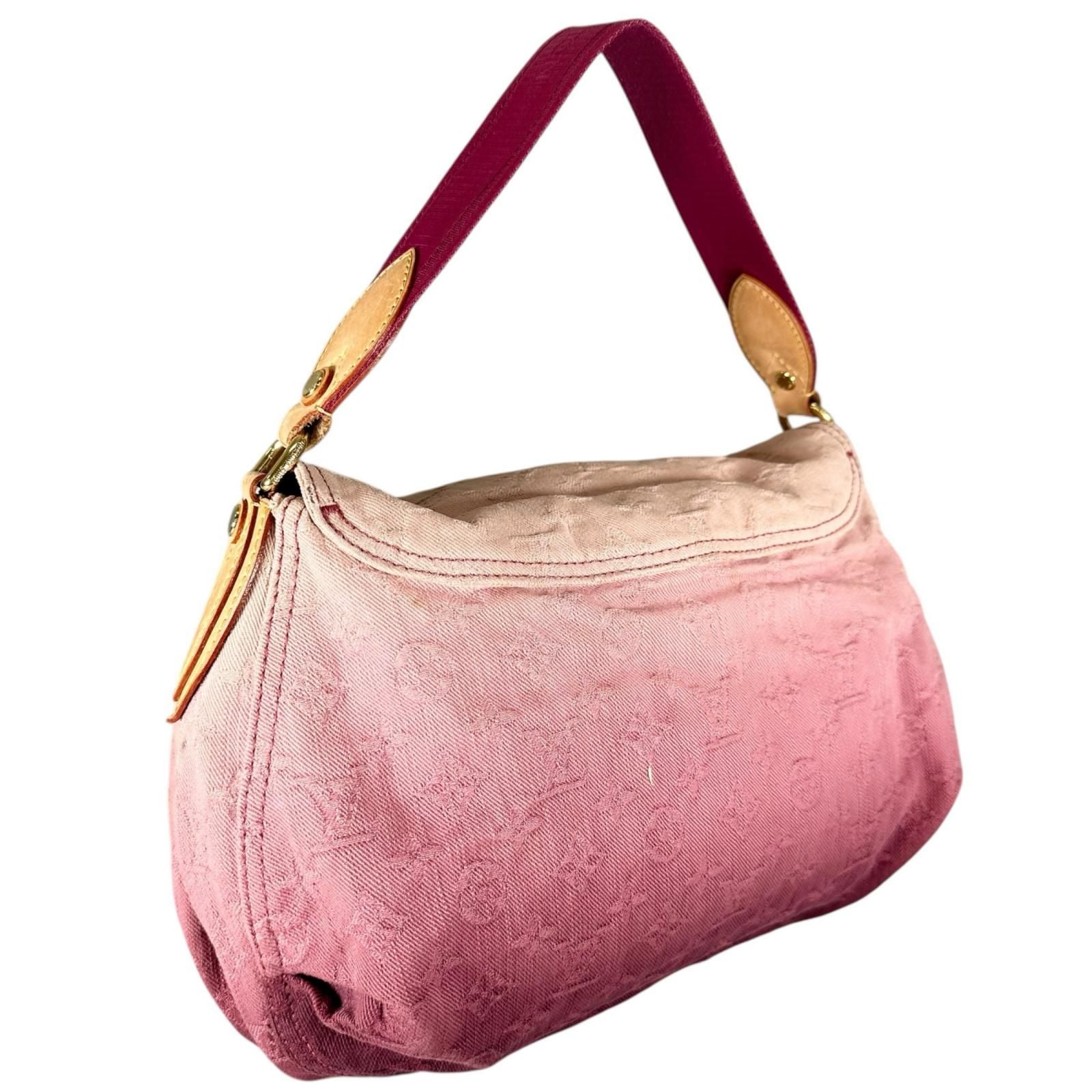 Louis Vuitton Sunray Handbag Monogram Denim Pink — view 3