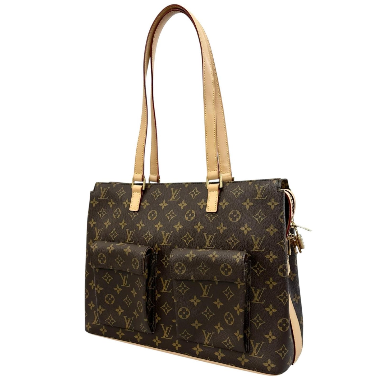 Louis Vuitton Handbag Monogram Canvas Brown — view 2