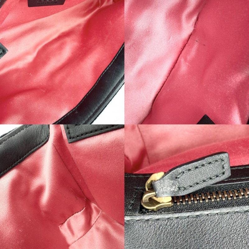 Gucci Shoulder Bag GG Marmont Quilted Small Chain Bijoux Crossbody Heart Velvet