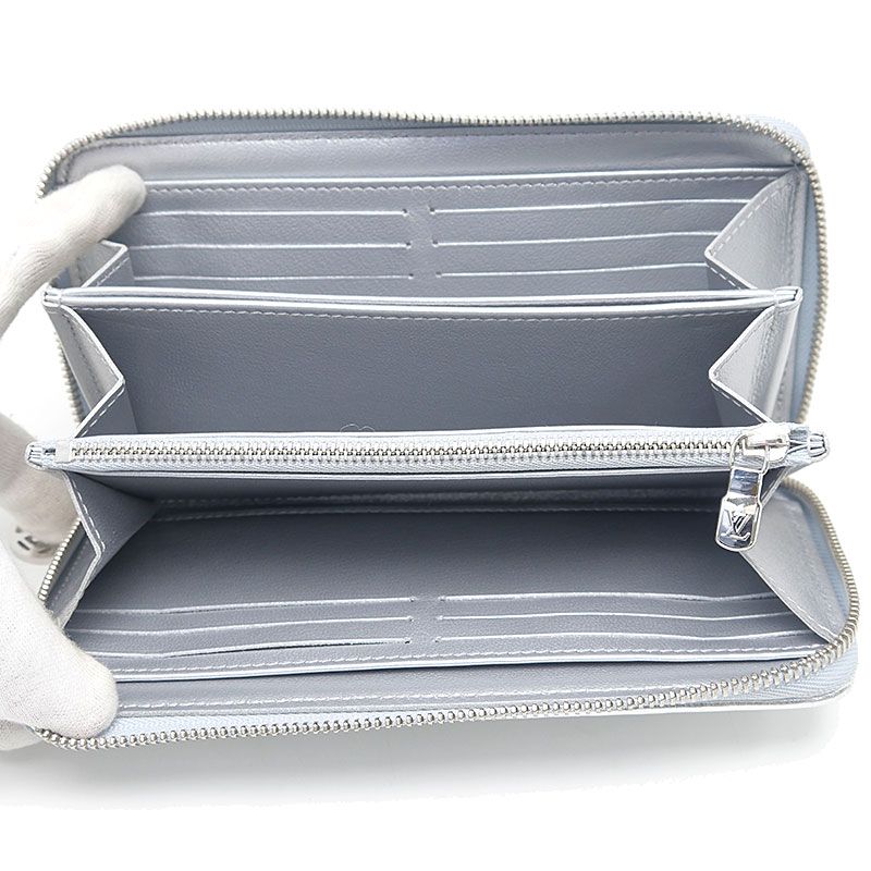 Louis Vuitton LV Ski Cousin Zippy Wallet Silver