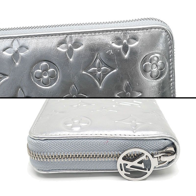 Louis Vuitton LV Ski Cousin Zippy Wallet Silver