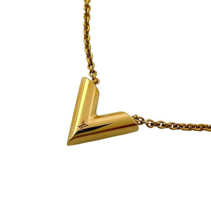 Louis Vuitton Collier Essential Lou Necklace Gold