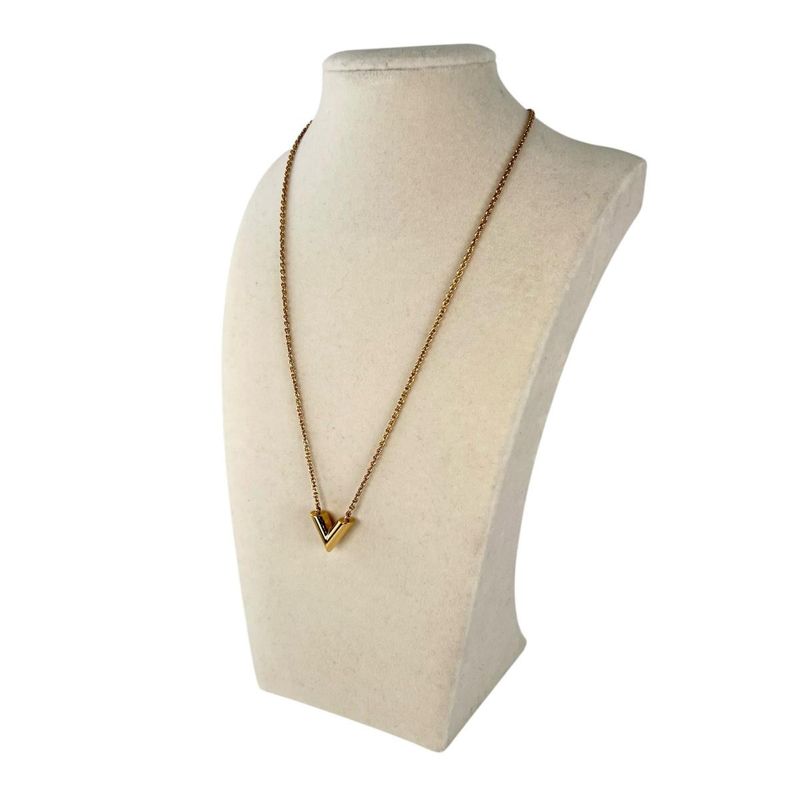 Louis Vuitton Collier Essential Lou Necklace Gold