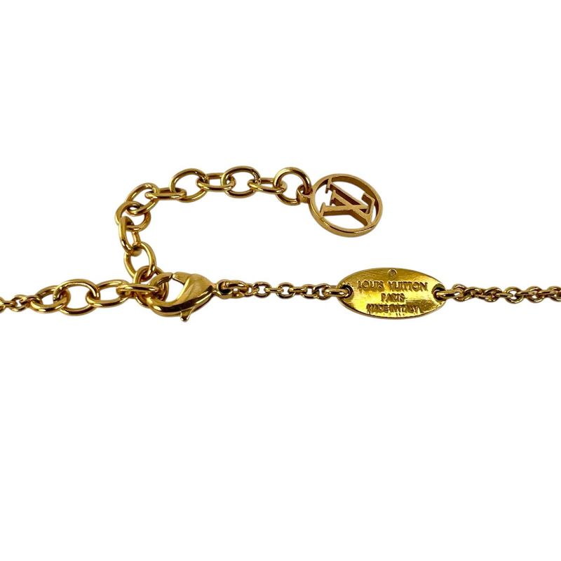 Louis Vuitton Collier Essential Lou Necklace Gold