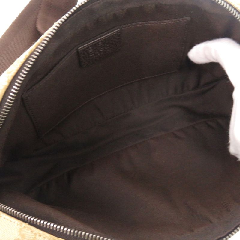 Gucci GG Canvas Beige Brown Belt Bag
