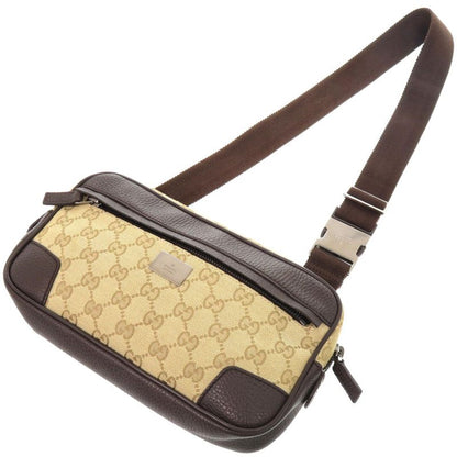 Gucci GG Canvas Beige Brown Belt Bag