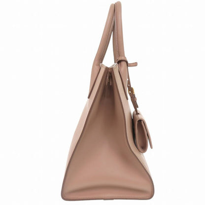 Prada Monochrome Saffiano Leather Pink Beige Handbag