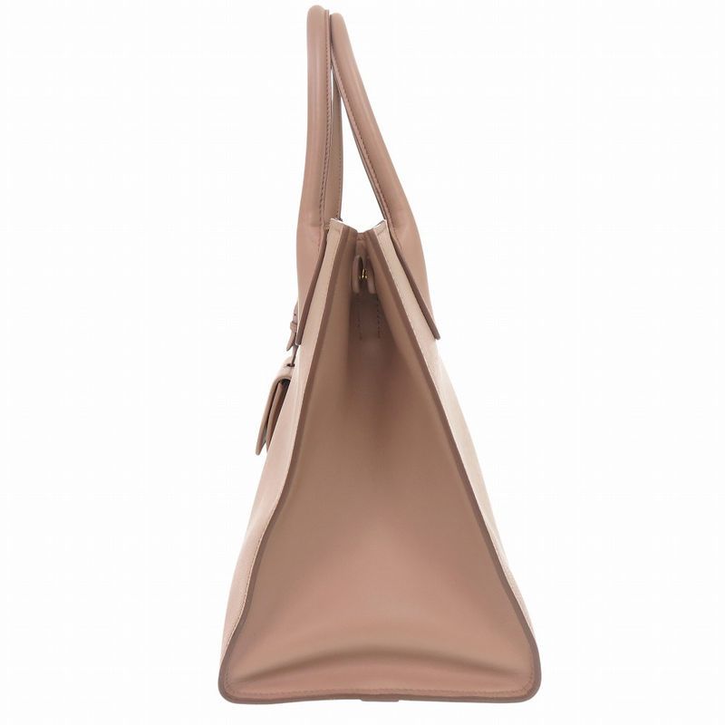 Prada Monochrome Saffiano Leather Pink Beige Handbag
