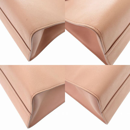 Prada Monochrome Saffiano Leather Pink Beige Handbag