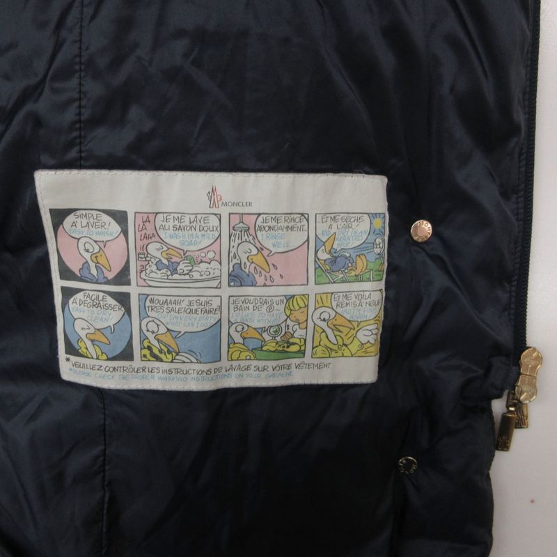 Moncler Down Jacket Lavedan Long Coat Navy