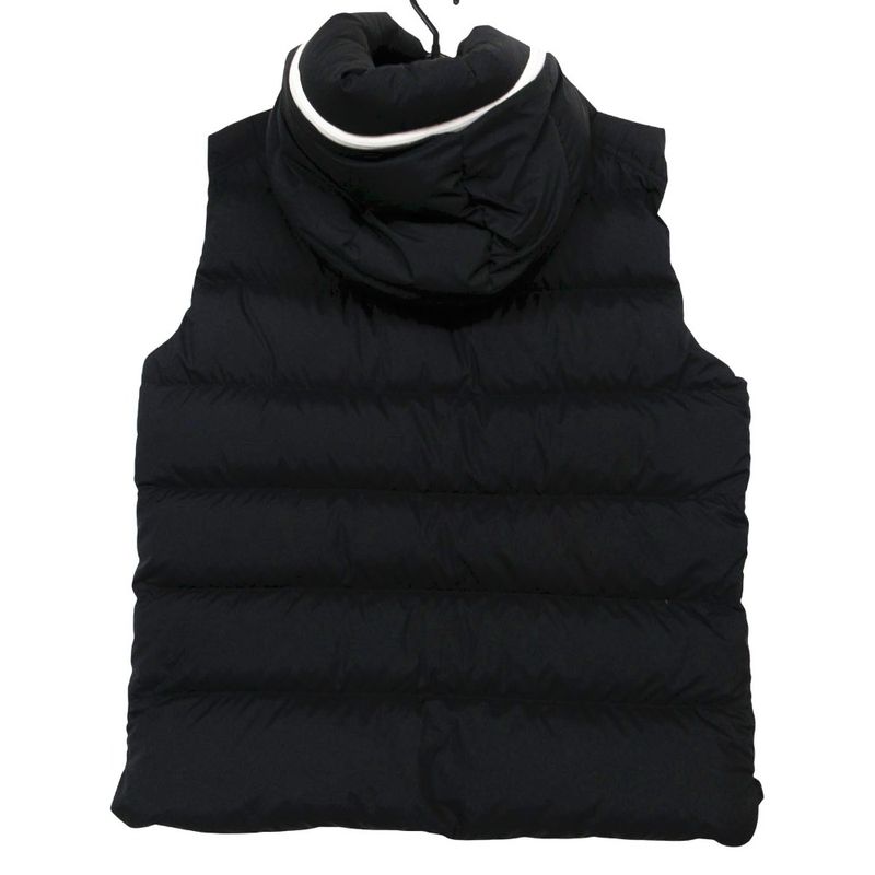Moncler Down Vest Cardamine Zip Up Black