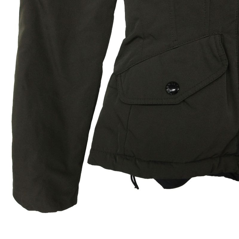 Moncler Down Jacket Ayrolle Tanuki Fur Short Length Khaki