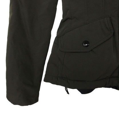 Moncler Down Jacket Ayrolle Tanuki Fur Short Length Khaki