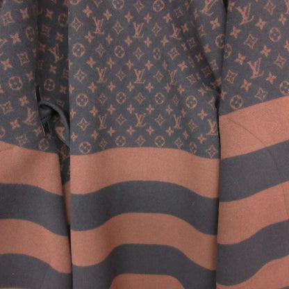 Louis Vuitton Poncho Monogram Hooded Wrap Cape Coat Black